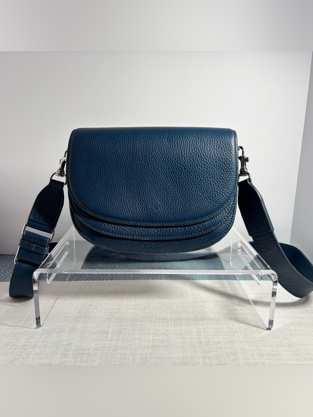 Steven Alan Women's Blue Leather Crossbody Bag